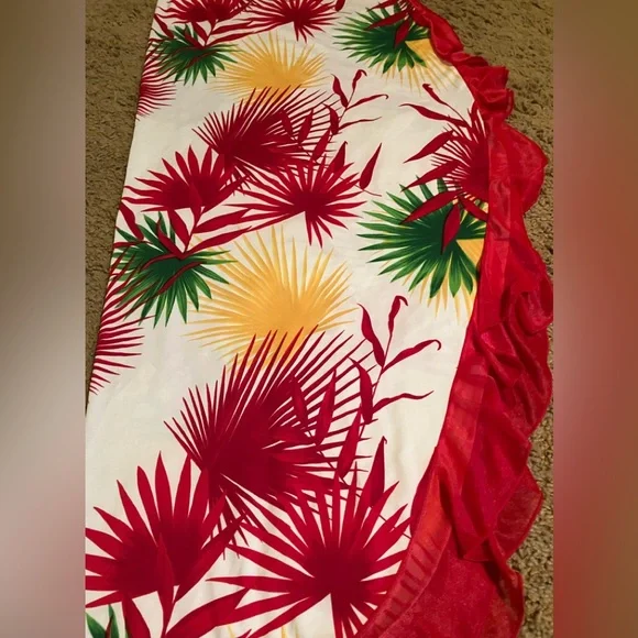 Tropical Print Women's Swim Sarong - Picture 2 of 3